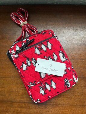 NWT Vera Bradley Playful Penguins Mini Hipster
